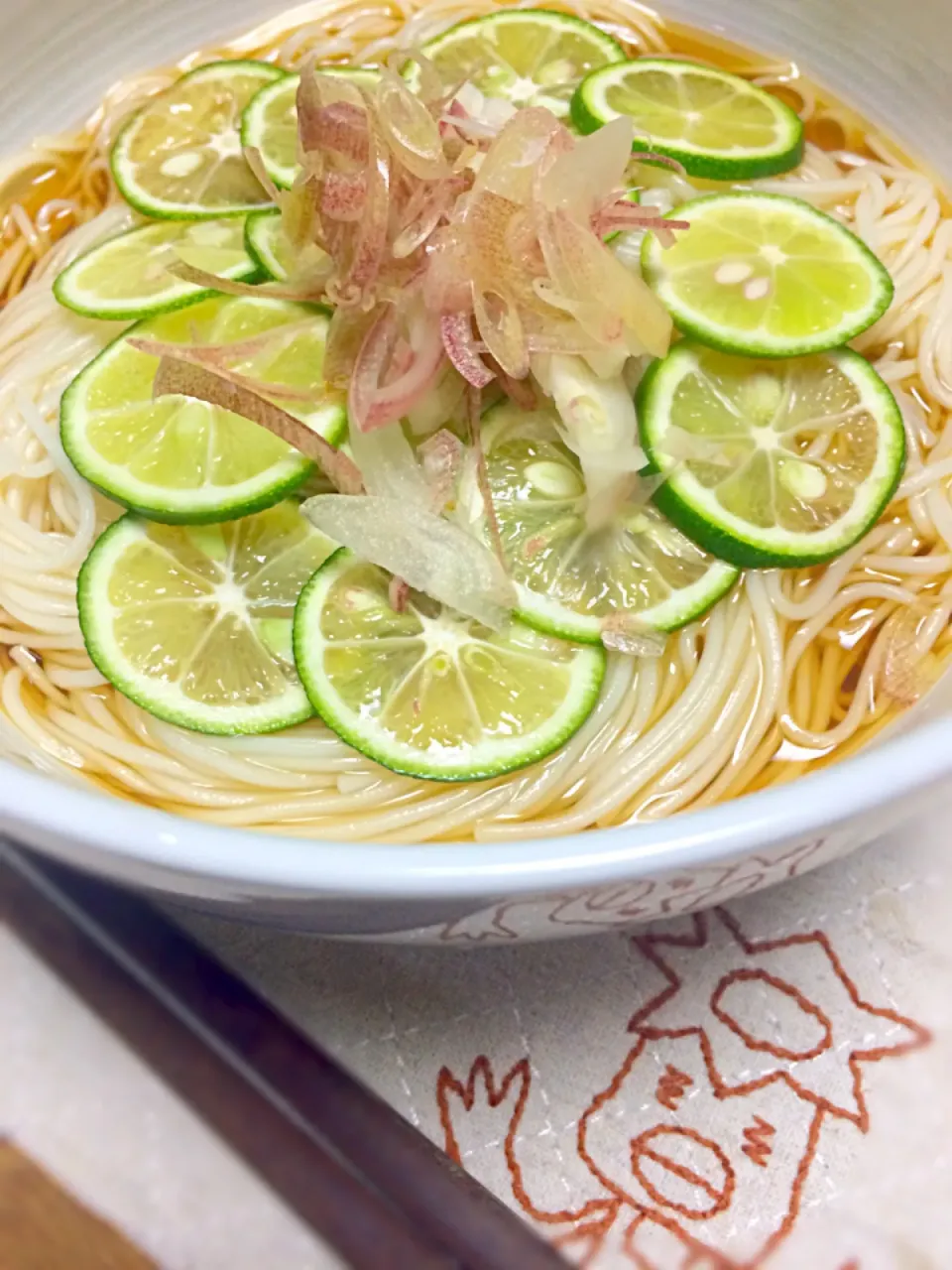 ちびめがさんの料理 かぼすそうめん|morimi32さん