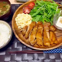 照り焼きチキン タルタルソース添え|(*/▽＼*)さん