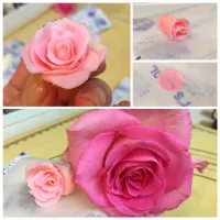 🌹プラチョコの薔薇を製作中🌹