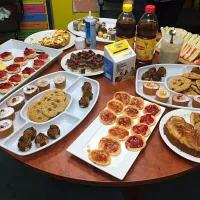 Snapdishの料理写真:Cancer Council - Biggest Morning Tea. Homemade pikelets, apple tea cake, sandwiches, spinach and feta quiche! 🍓☕️|Samantha Jane Russoさん