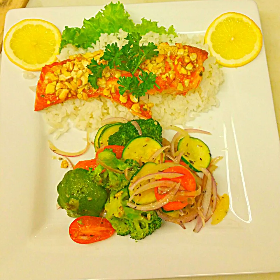 cashew salmon. #NEWPLATES|alex mayburyさん