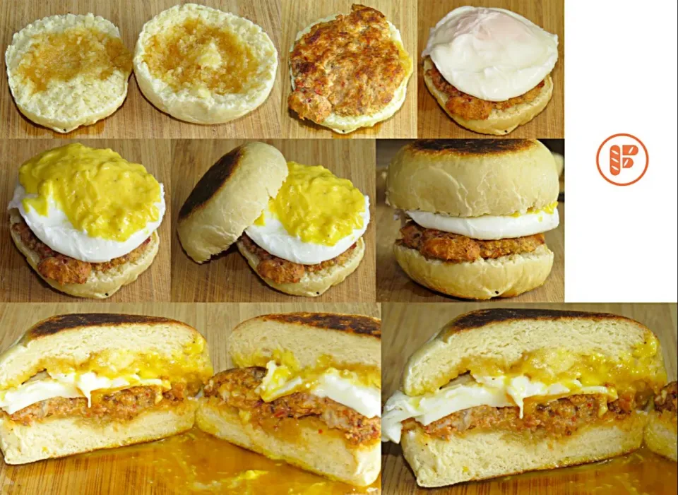 Chicken Chorizo + Egg Benedict w/ English Muffin|Daniel Limさん