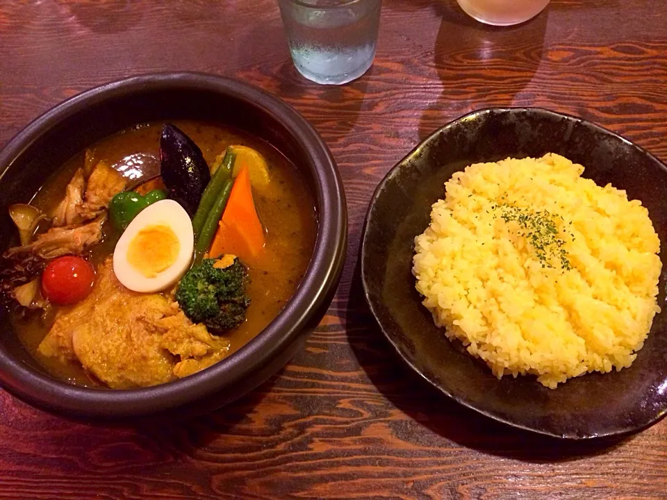 チキン野菜スープカレー|市さん