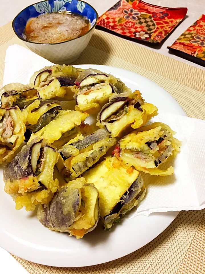 風流料理人さんの料理 茄子のはさみ揚げ|ほっけまんさん