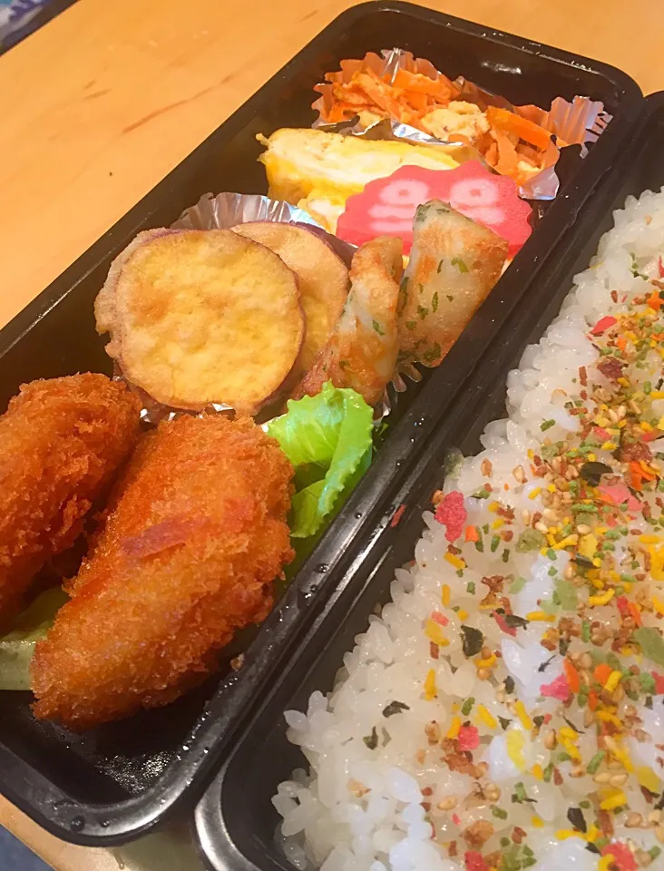 Snapdishの料理写真:今日の親父弁当！|沖縄「ピロピロ」ライフさん