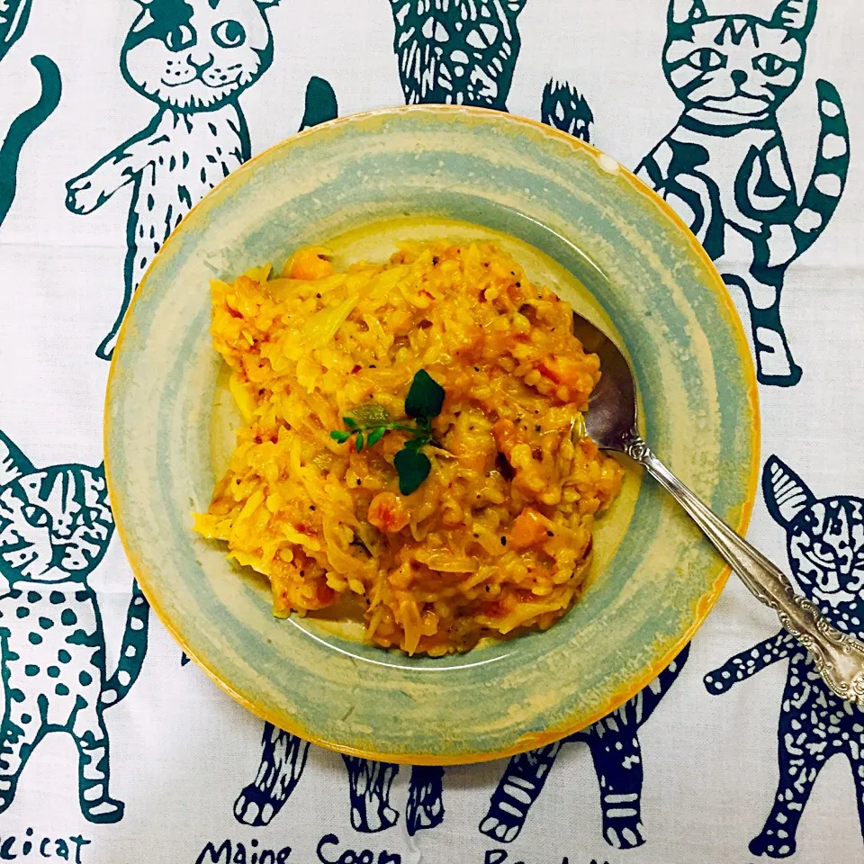 今日のお昼ごはん！
カボチャのテリーヌの残りでリゾット‼️|Yukako Nishimuraさん