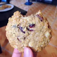 Oatmeal cookie with dried cranberries and white chocolate chips|gracecantillerさん