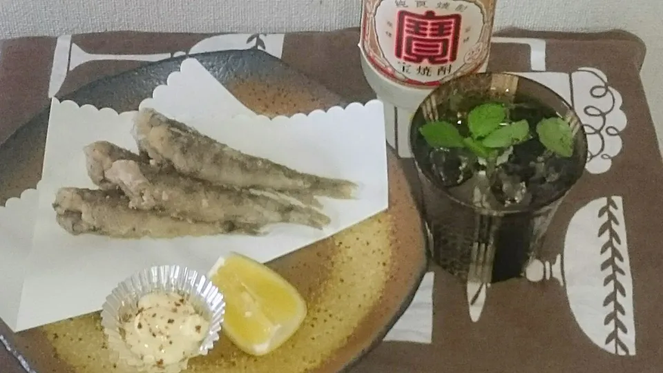 目光の唐揚げ・酎ハイモヒート|藤井裕之さん