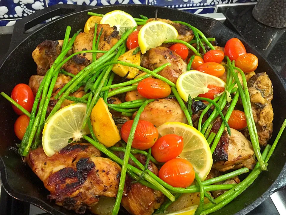 Honey Lemon Baked Skillet Chicken|Colleen Teoさん