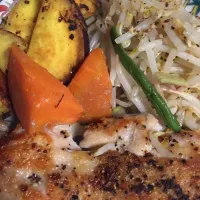 Snapdishの料理写真:Grilled chicken and sweet potato plate|Mary Annさん