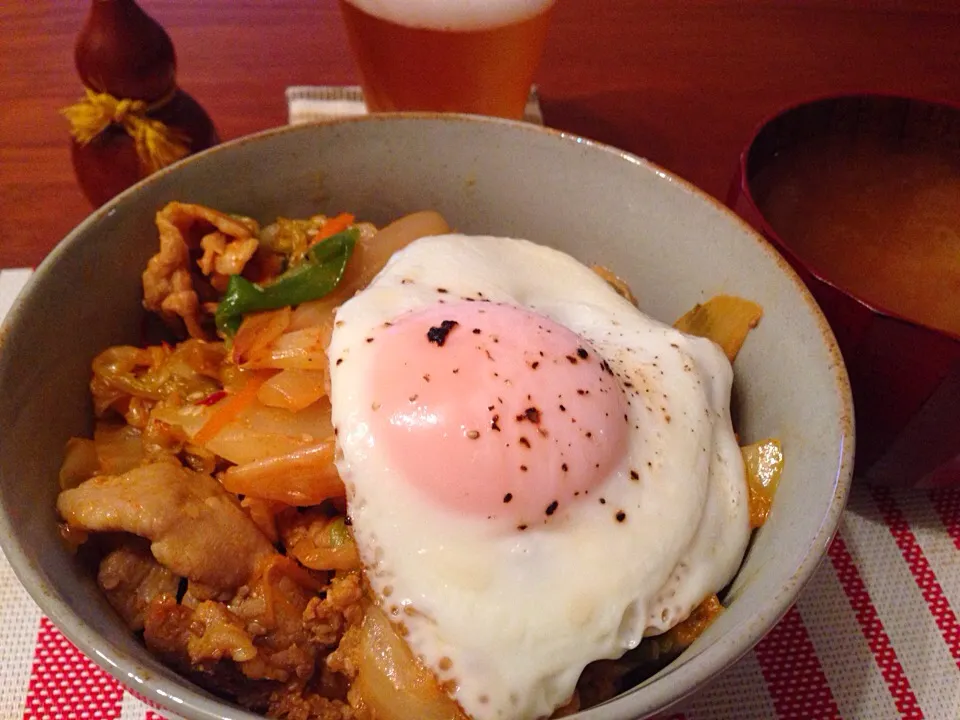 豚キムチ丼|美穂さん