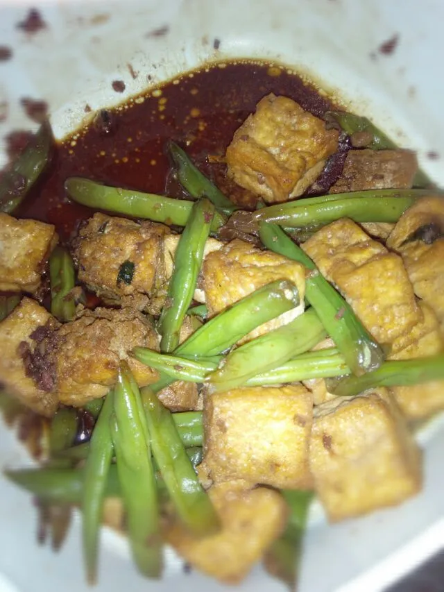 tofu with string beans #Cocina asiática|rchoneyさん