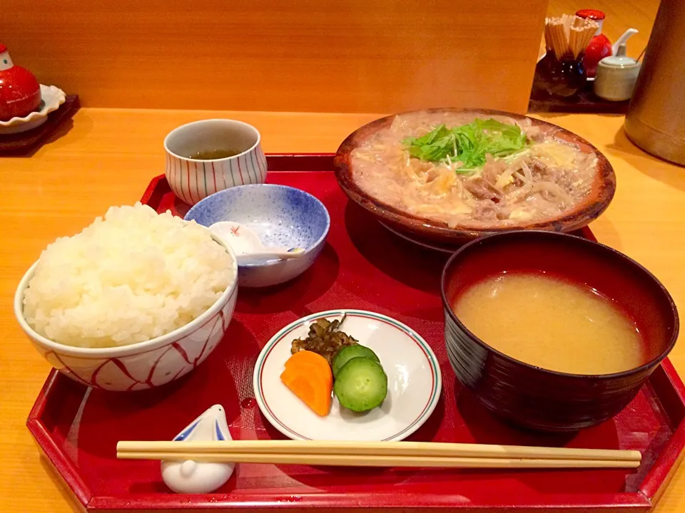 Snapdishの料理写真:和牛の柳川鍋🐮@福でん|おかっぴーさん