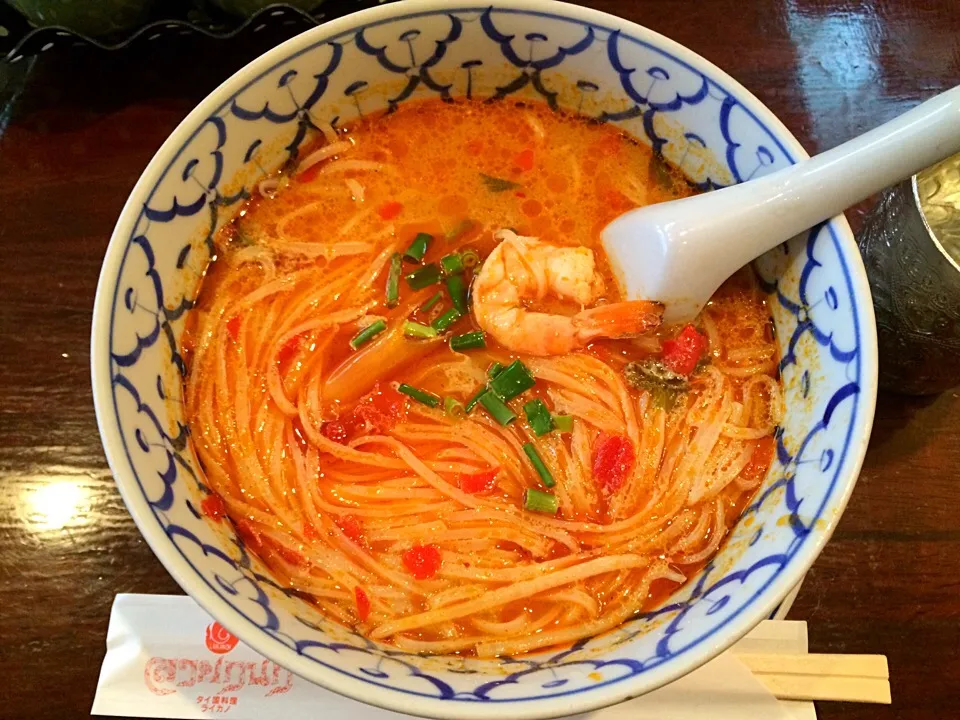 Snapdishの料理写真:トムヤムクンラーメン🍜♡|ゅきゅきさん