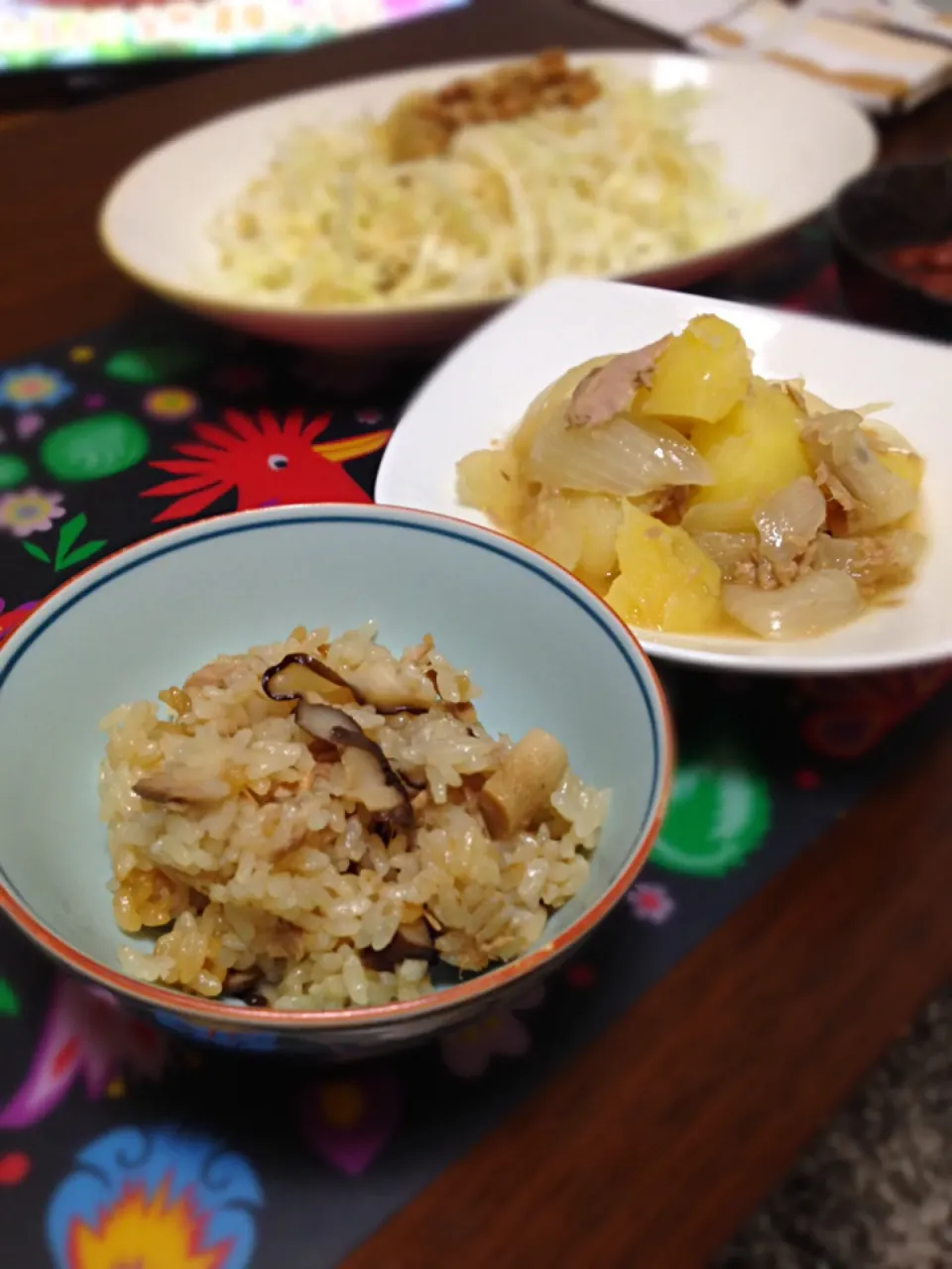 ツナと椎茸の炊き込み御飯|さとみんさん