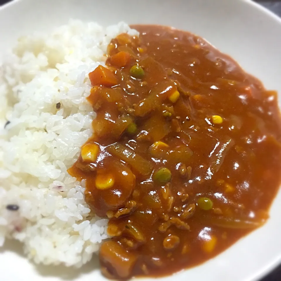 トマトジュース100%でハヤシライスを作りました。風味とコクが、トマト好きには堪らない(*^^*)|ギムレットさん