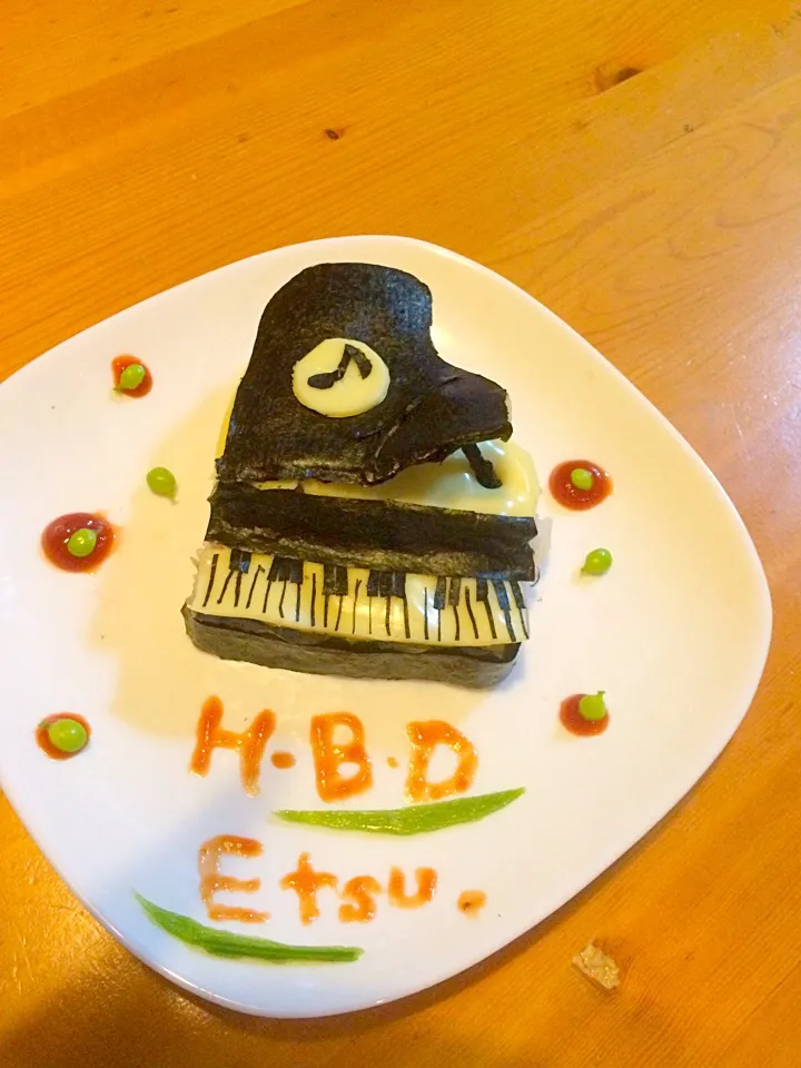 Snapdishの料理写真:お誕生日おめでとう♪のお寿司grand piano|keicousさん