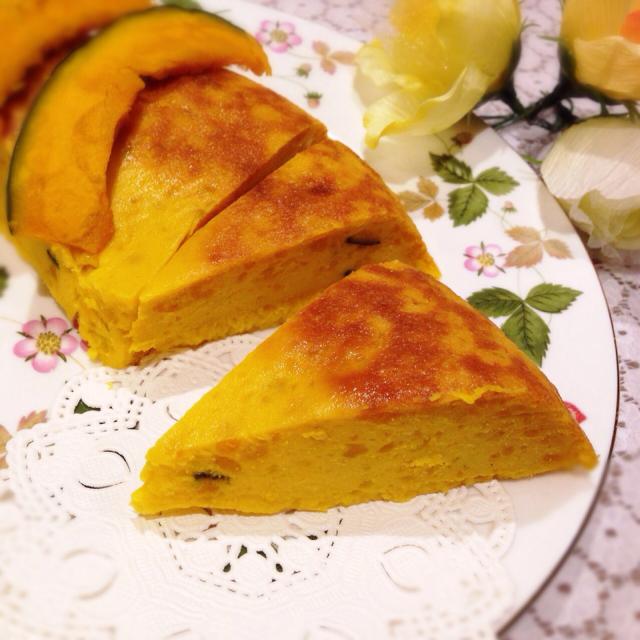 甘さ控えめ炊飯器でつくる豆乳とかぼちゃのケーキ Yumi Snapdish スナップディッシュ Id W8blya