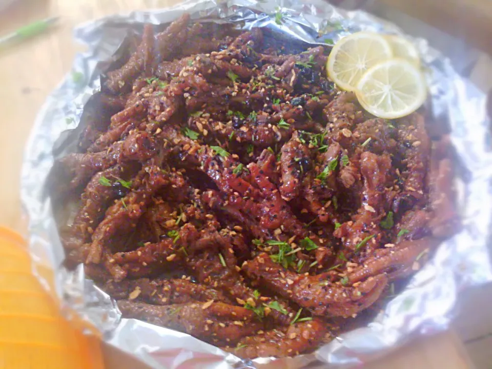 toasted Chicken feet and black beans in sweet spicy sauce #pinoyfood #Asian cuisine|dan alfredさん