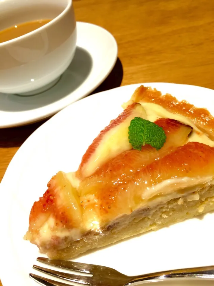 Fig tart イチジクのタルト @ あねごカフェ！|心斎橋  C Flat Cafeさん