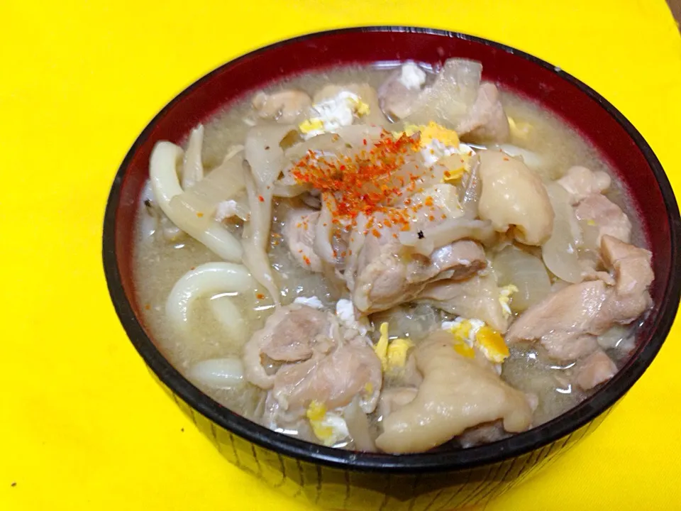 智流、とり肉の出汁を使ったうどん(^ ^)|智さん