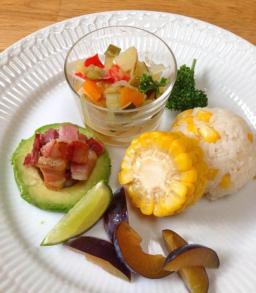 朝ごはん とうもろこしご飯|プリュパリスさん