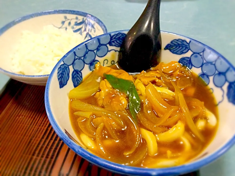 ☆今日の賄い☆
カレーうどん&ライス|mamiさん