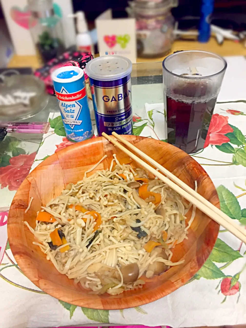 My super dietary lunch☆veggies with mushrooms☆|Sameen Gotoさん