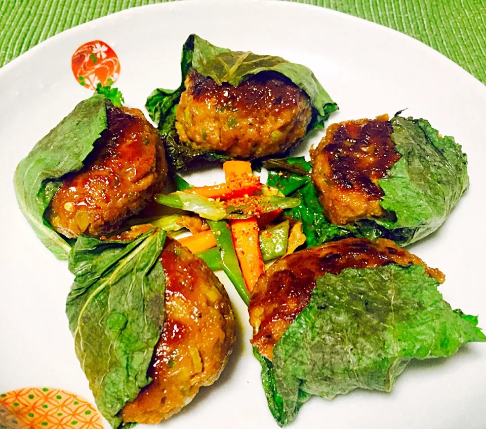 Meatballs wrapped in Shiso Leaf|Jaimie Alvarezさん