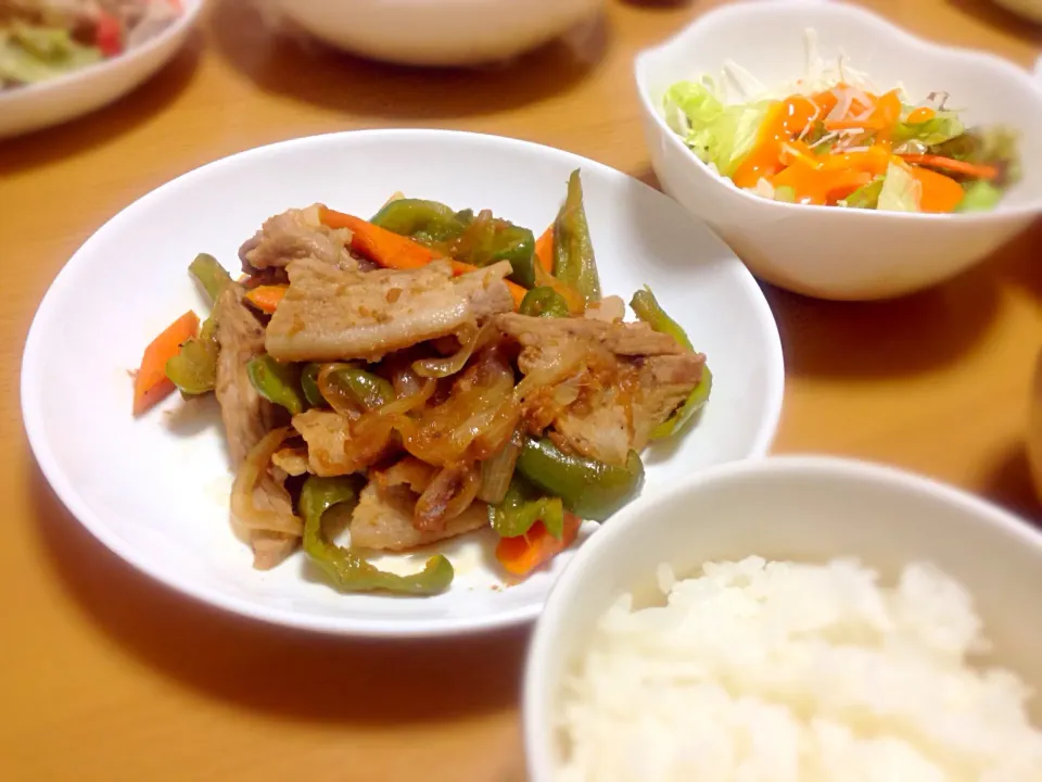 豚カルビと野菜の生姜焼き♪|Kasumiさん