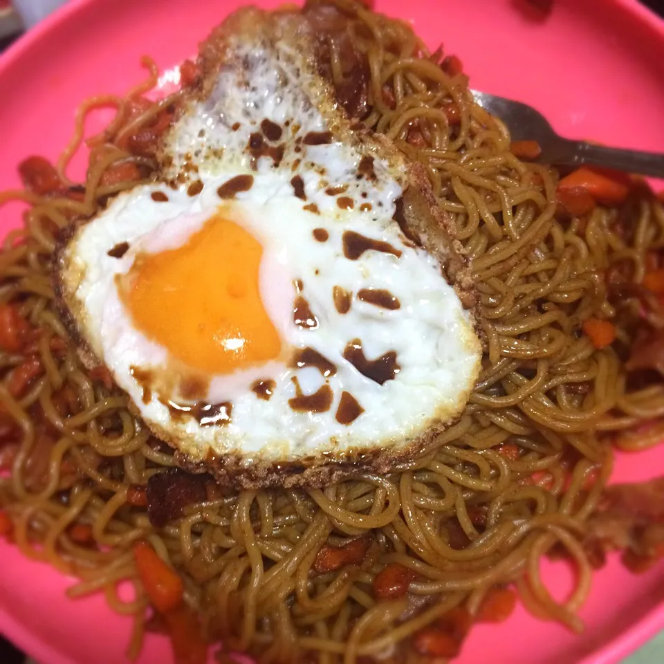 人参とベーコンの焼きそば|国広 颯仁さん