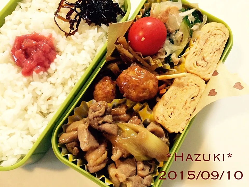 Snapdishの料理写真:高校生息子弁当|Hazukiさん