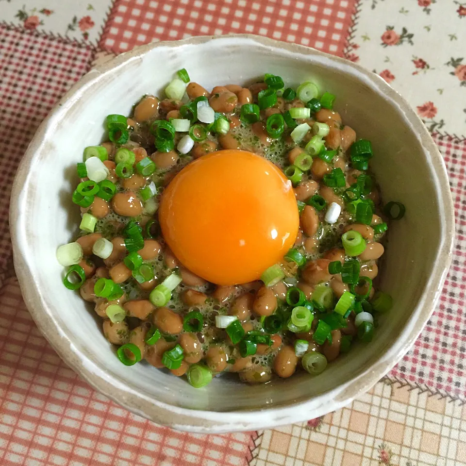 Snapdishの料理写真:納豆ごはん🍚|＊ゆみしぼり＊さん