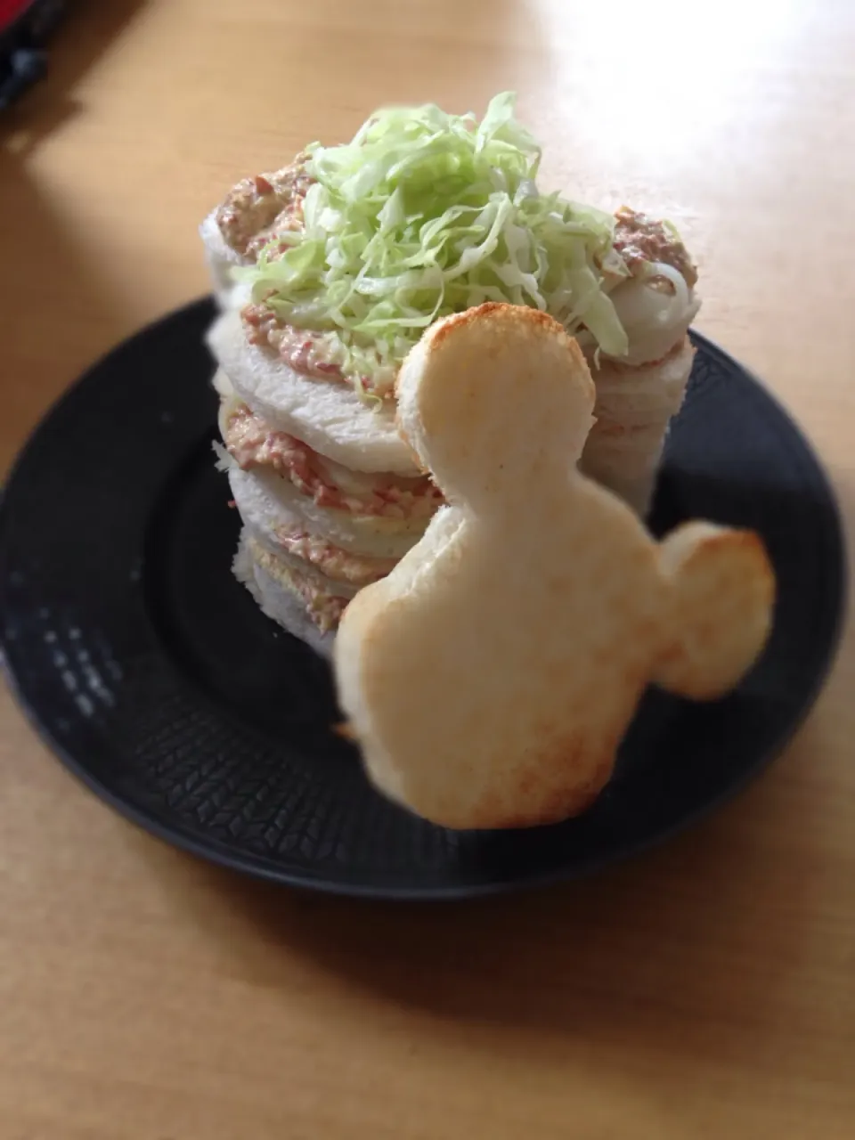 Snapdishの料理写真:たっぷりおやさいごはん 10日目 ミッキーの沼さんタワー|D⍢⃝T.RECIPE 管理栄養士さん