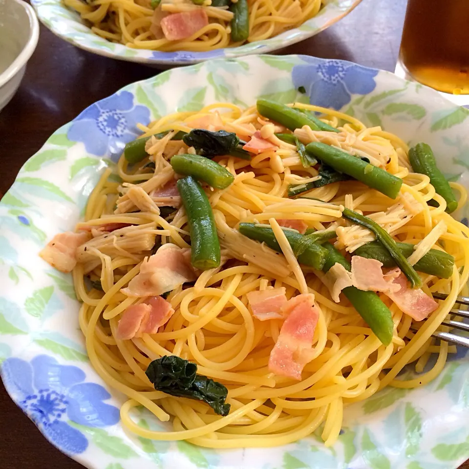 ☆和風スパゲッティ 〜冷蔵庫にある物で簡単美味しいランチ|ゆうみん（4人の母ちゃん）さん