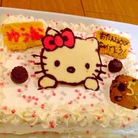 Snapdishの料理写真:キティちゃんケーキ|すずらんさん