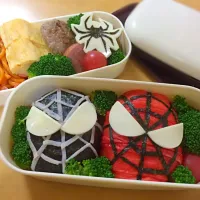 長女体育祭！？-キャラ弁-スパイダーマン3弁当|りつ(*≧艸≦)さん