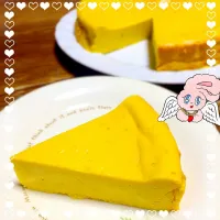 Snapdishの料理写真:かぼちゃのクリームチーズケーキ*  ੈ✩‧₊|はるこさん