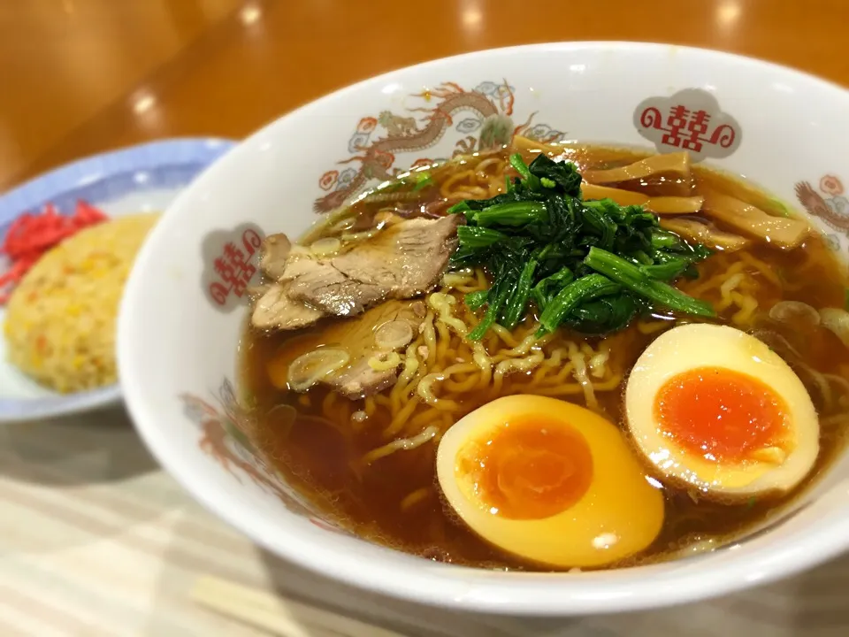 生姜醤油ラーメンセット@越後川口SA(下り)|らーめん好き！さん