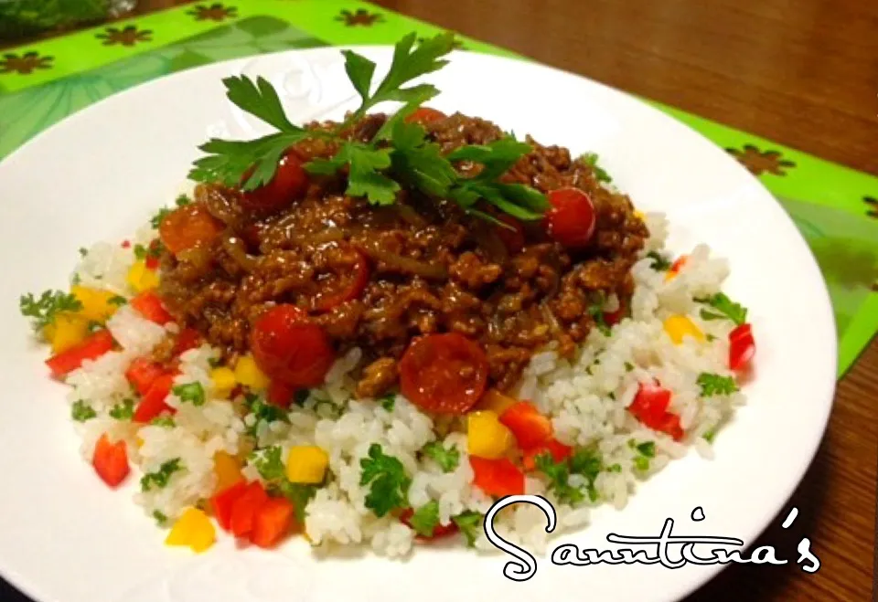 ✨MABOHARUSAME,minced meat & vermicelli noodles cooked in spicy sauce😋まぼう春雨...サンティーナver. 辛さはマイルドにした^_^✨机の台所さん、thank you✨😊|🌺Sanntina🌺さん