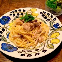 「サーモンときのこのクリームパスタ」|seiichiro_さん