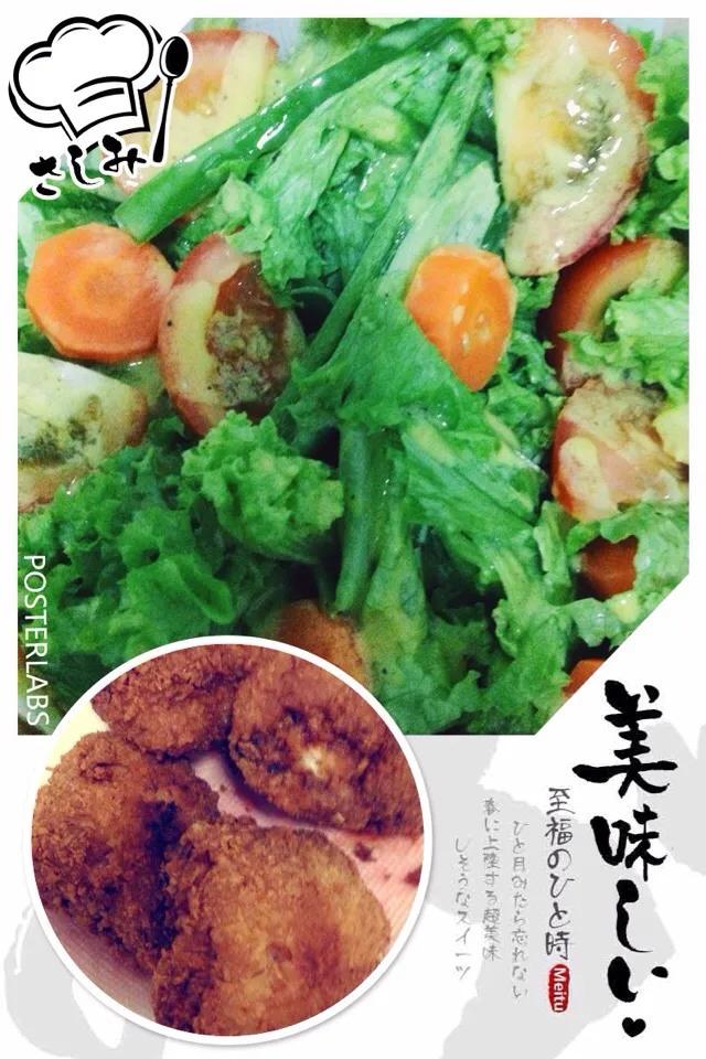 Buttermilk Fried Chicken with Green Coral Salad|Avee Weeさん