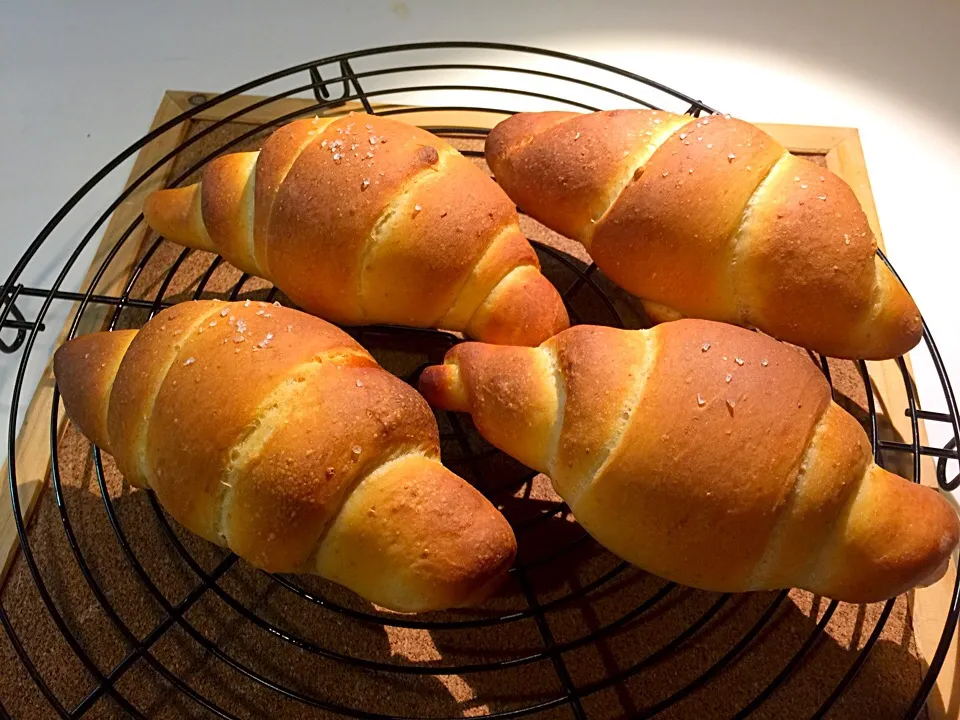 塩バターロール🍞酒粕入れちゃった(=^ェ^=)|たいちさん