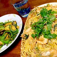 ジャコ海老と夏野菜のパスタ
夏野菜の炒め物|ヒカルさん