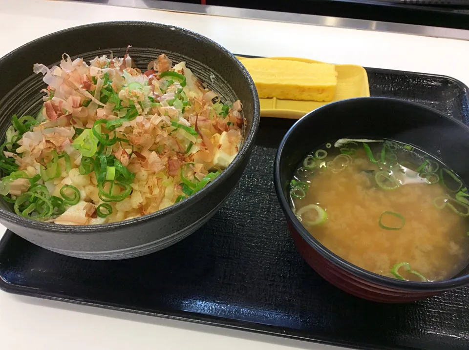 吉野家朝定〜😋「豆腐ぶっかけ定食」|アライさんさん