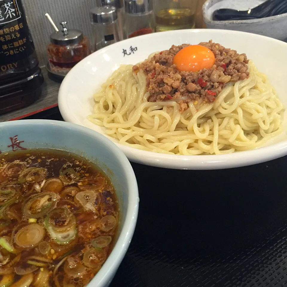 Snapdishの料理写真:嘉六つけ麺リングさん流の食べ方(◍•ڡ•◍)❤並盛|いつみさん