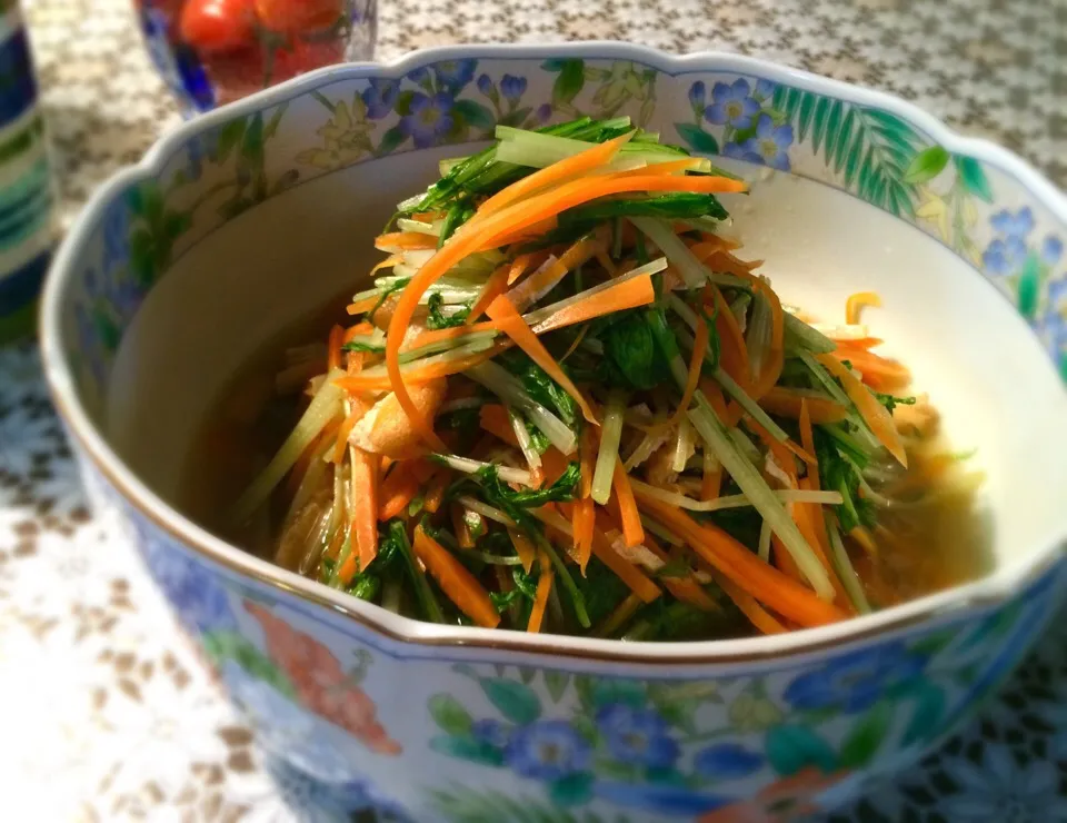 まちまちこさんの料理 滋賀のお義母さんに教えてもらった水菜がいっぱい食べれるやつ|ぷっくりんこ💙さん