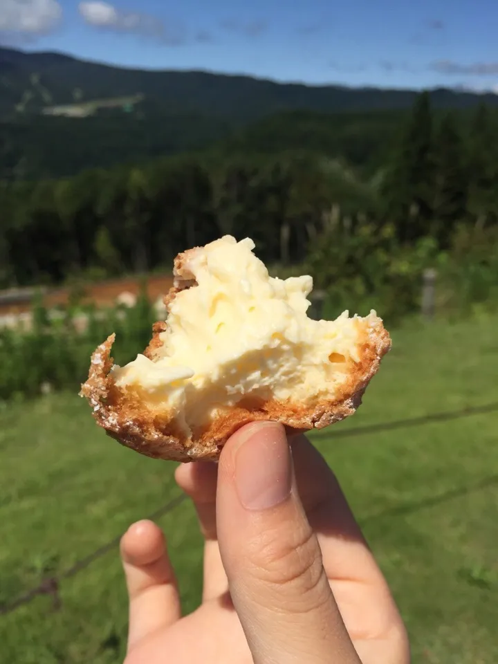 食べかけのシュークリームと…笑|ゆっかさん