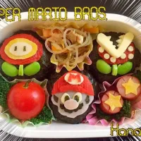 Snapdishの料理写真:男の子弁！スーパーマリオのお弁当。