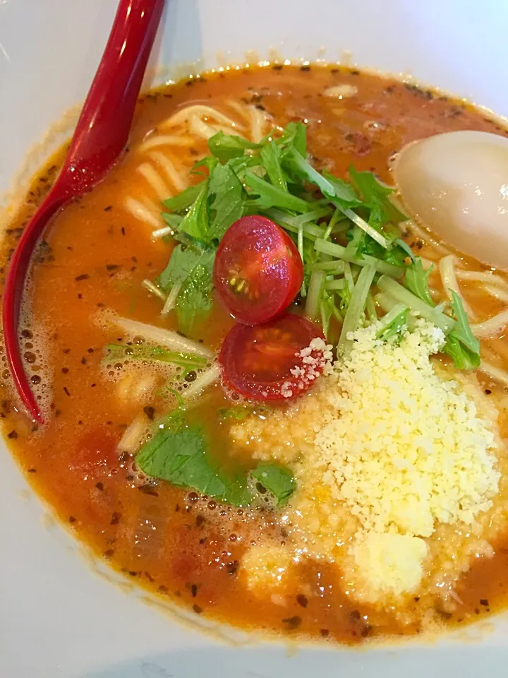 完熟トマト麺＋煮卵|がっし〜さん